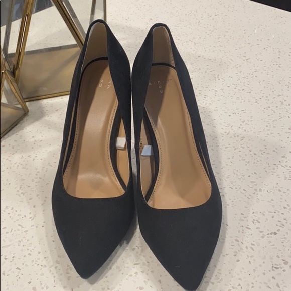 A New Day Pointed Toe Faux Suede Heels Sz 7 - Picture 4 of 6